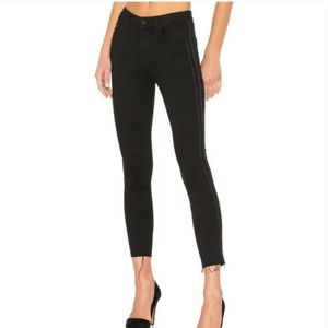 Mother High Waisted Looker Ankle Fray Guilty Party Racer Size 27